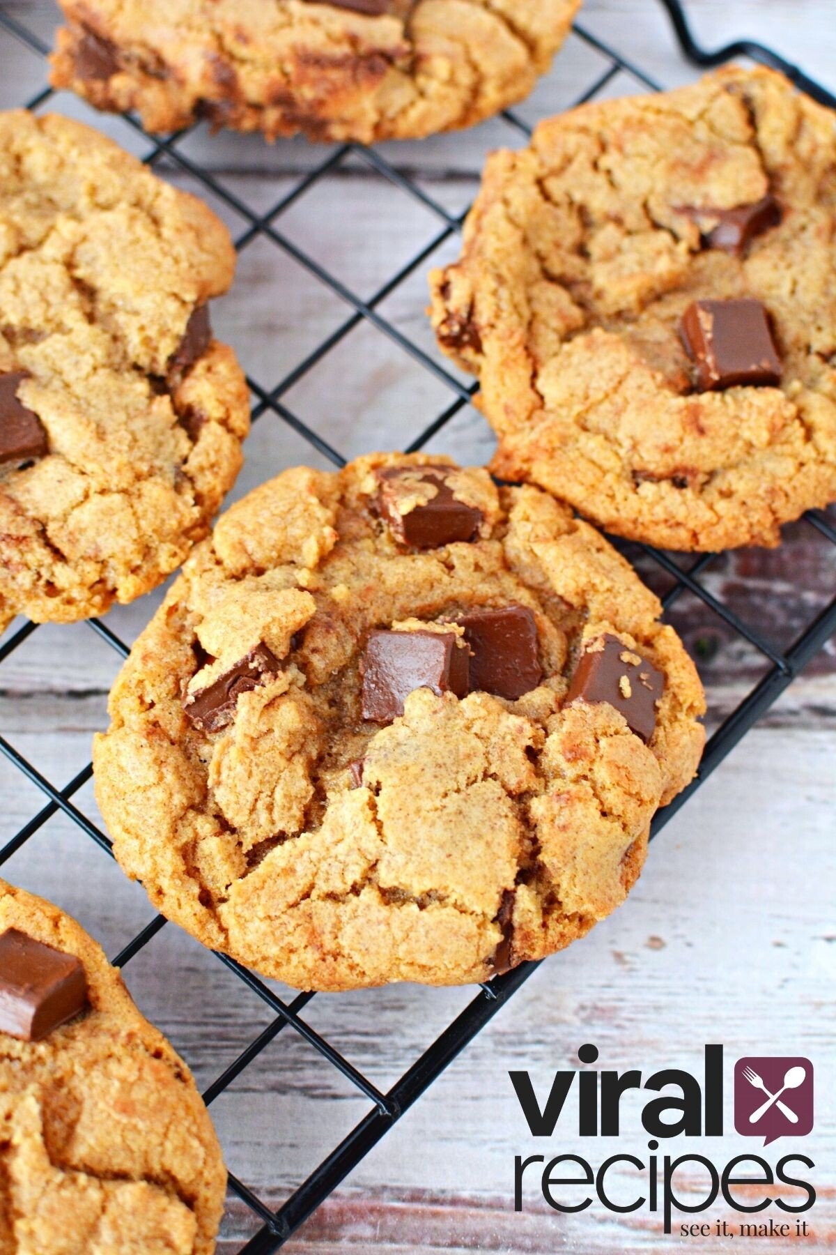 tiktok brown sugar butter cookies on a wire rack.
