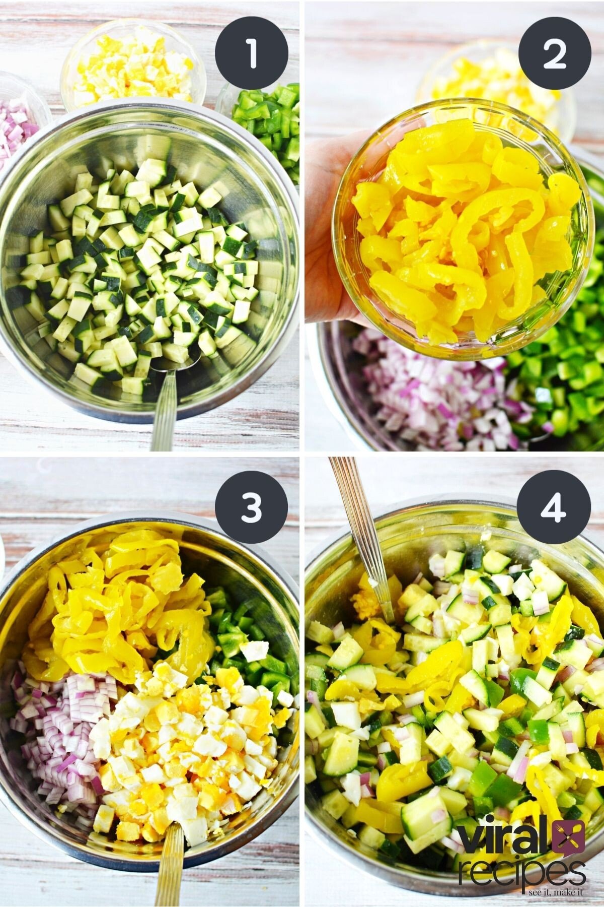 how to make step by step summer salad recipe.