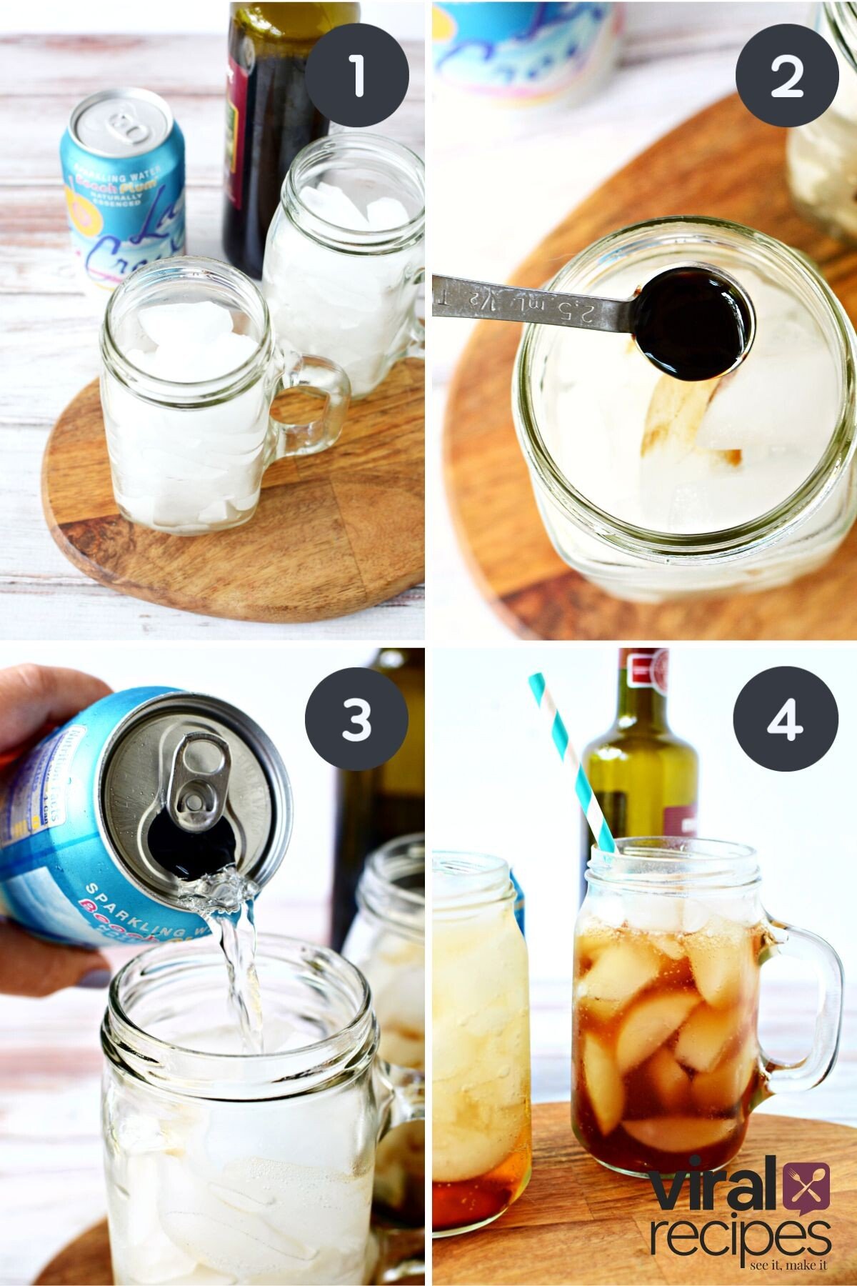 how to make tiktoks healthy coke with carbonated water and balsamic.