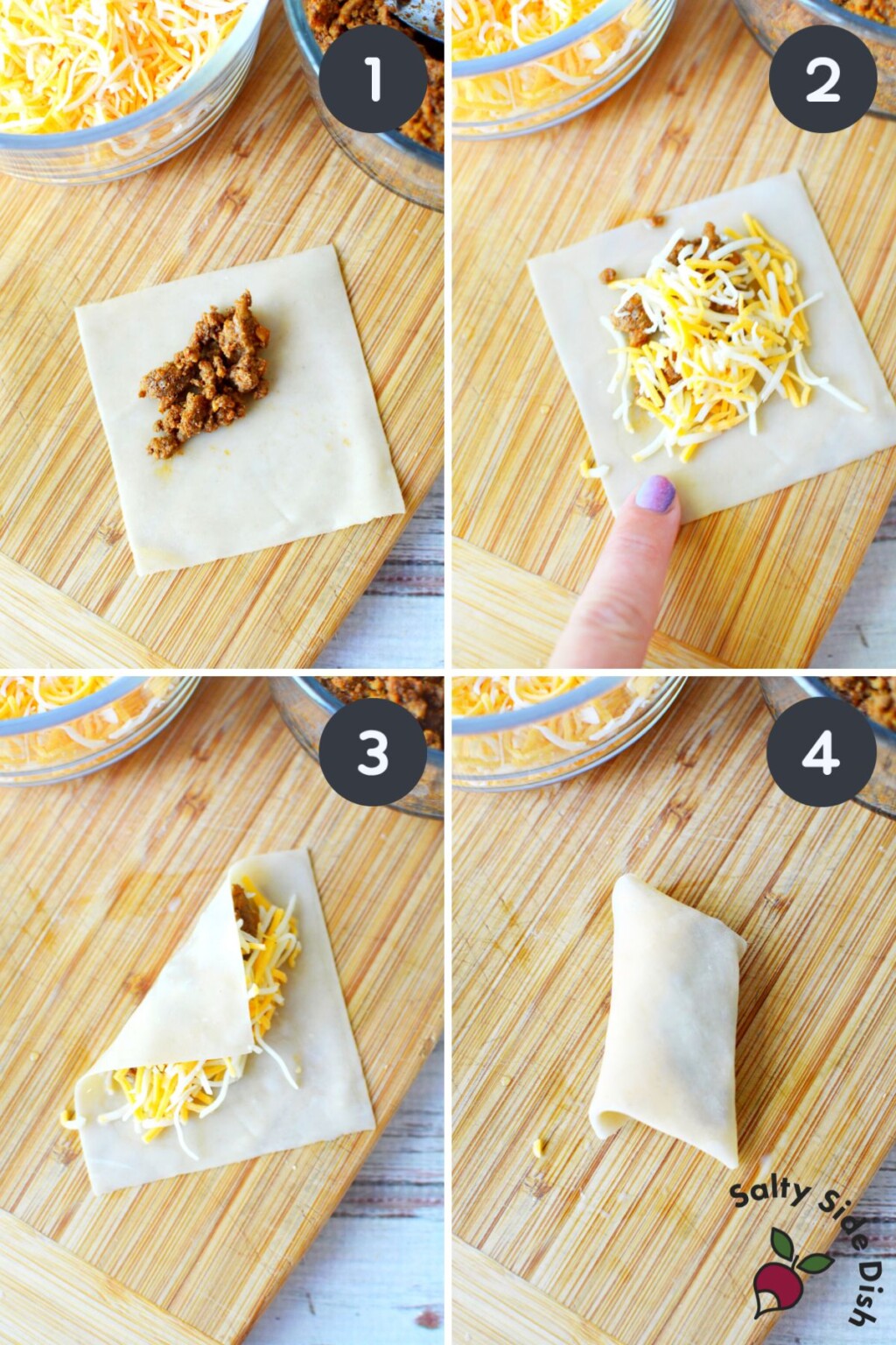 Air Fryer Taco Bell Wontons (or Egg Rolls) via TikTok Salty Side Dish