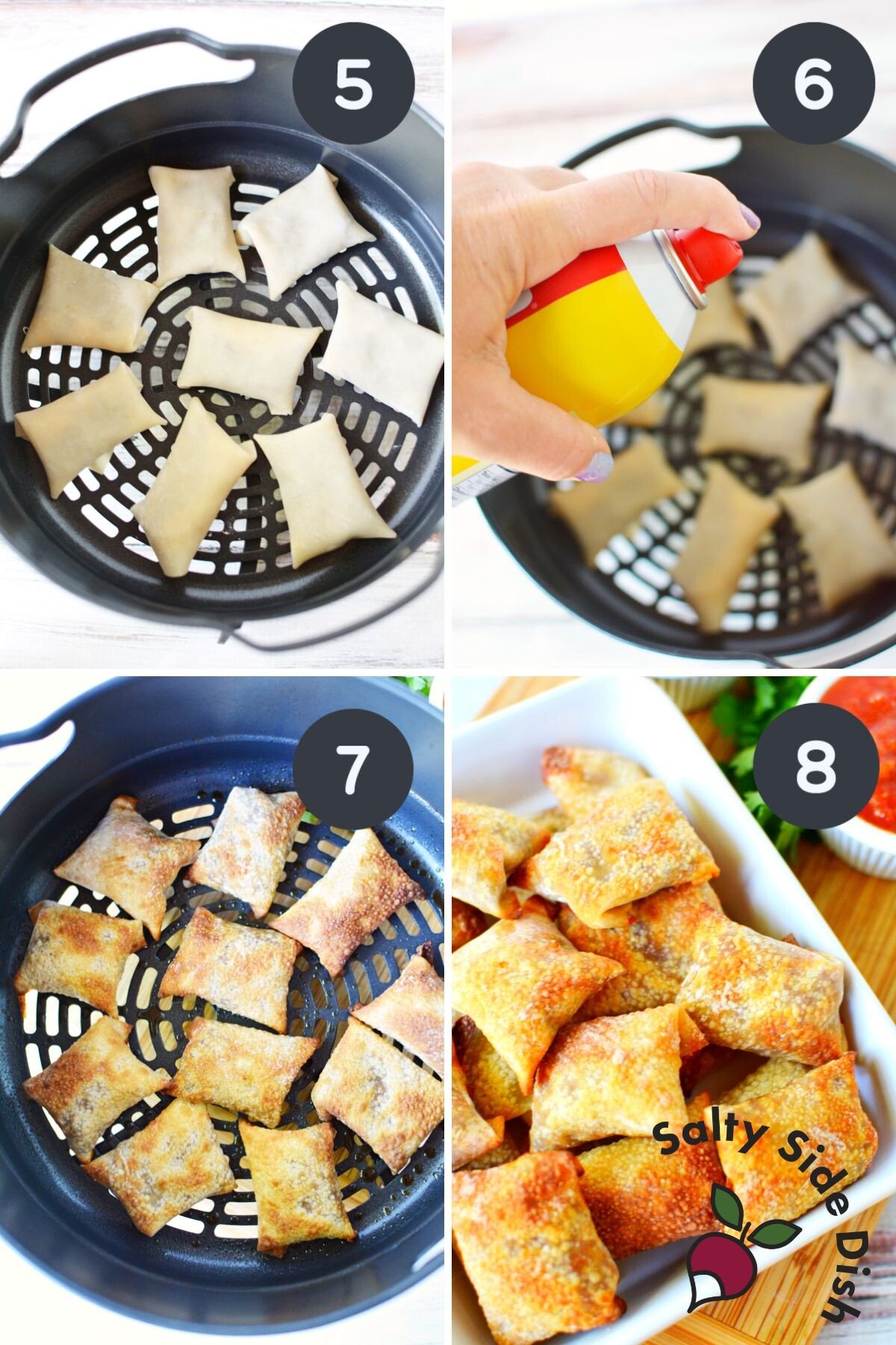 easy tiktok viral recipe for taco bell wontons.