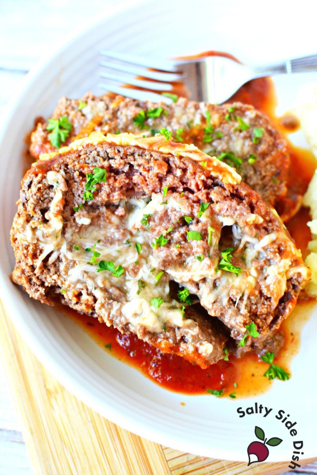 Italian Meatloaf (Easy Budget Dinner) Salty Side Dish