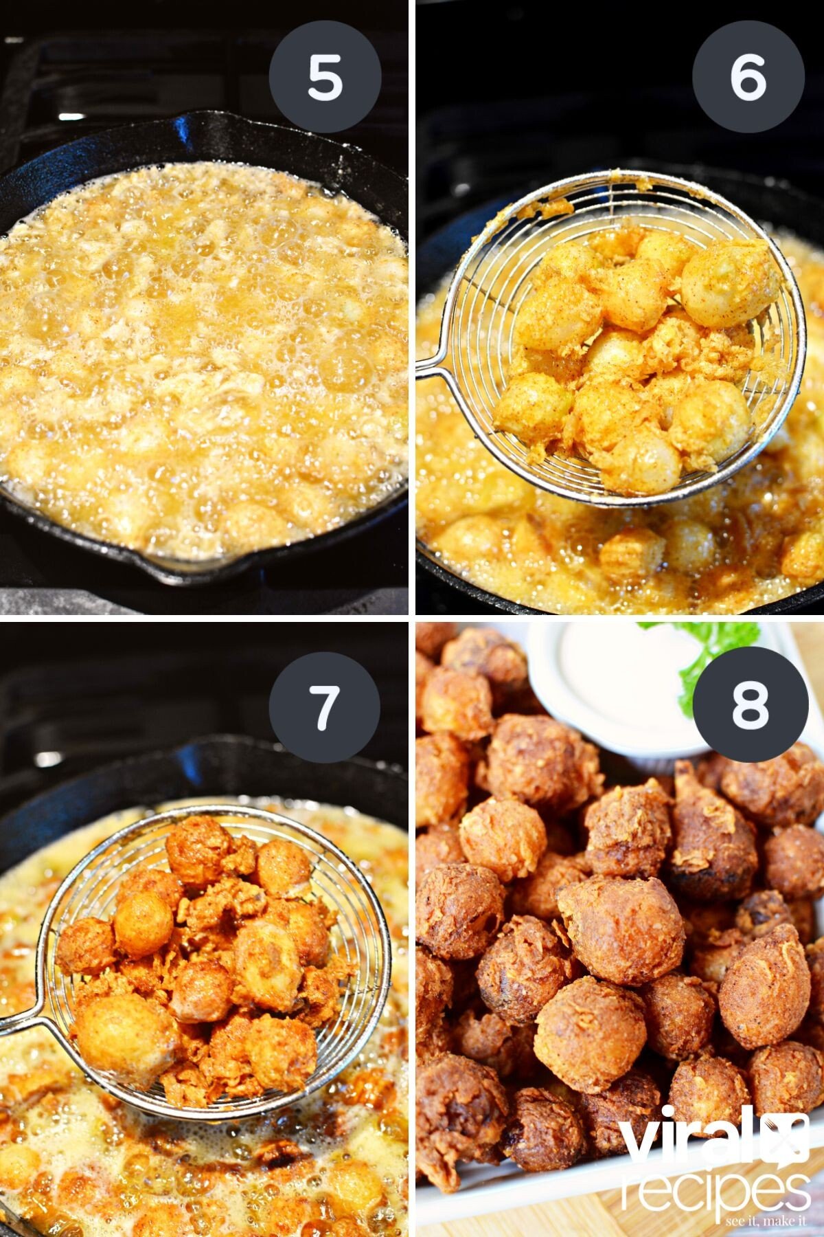 mini blooming onion from tiktok recipe.