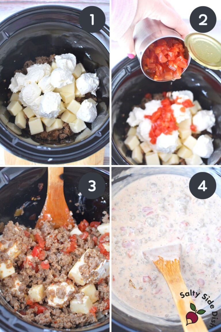 Slow Cooker Queso Blanco Chorizo Dip Salty Side Dish