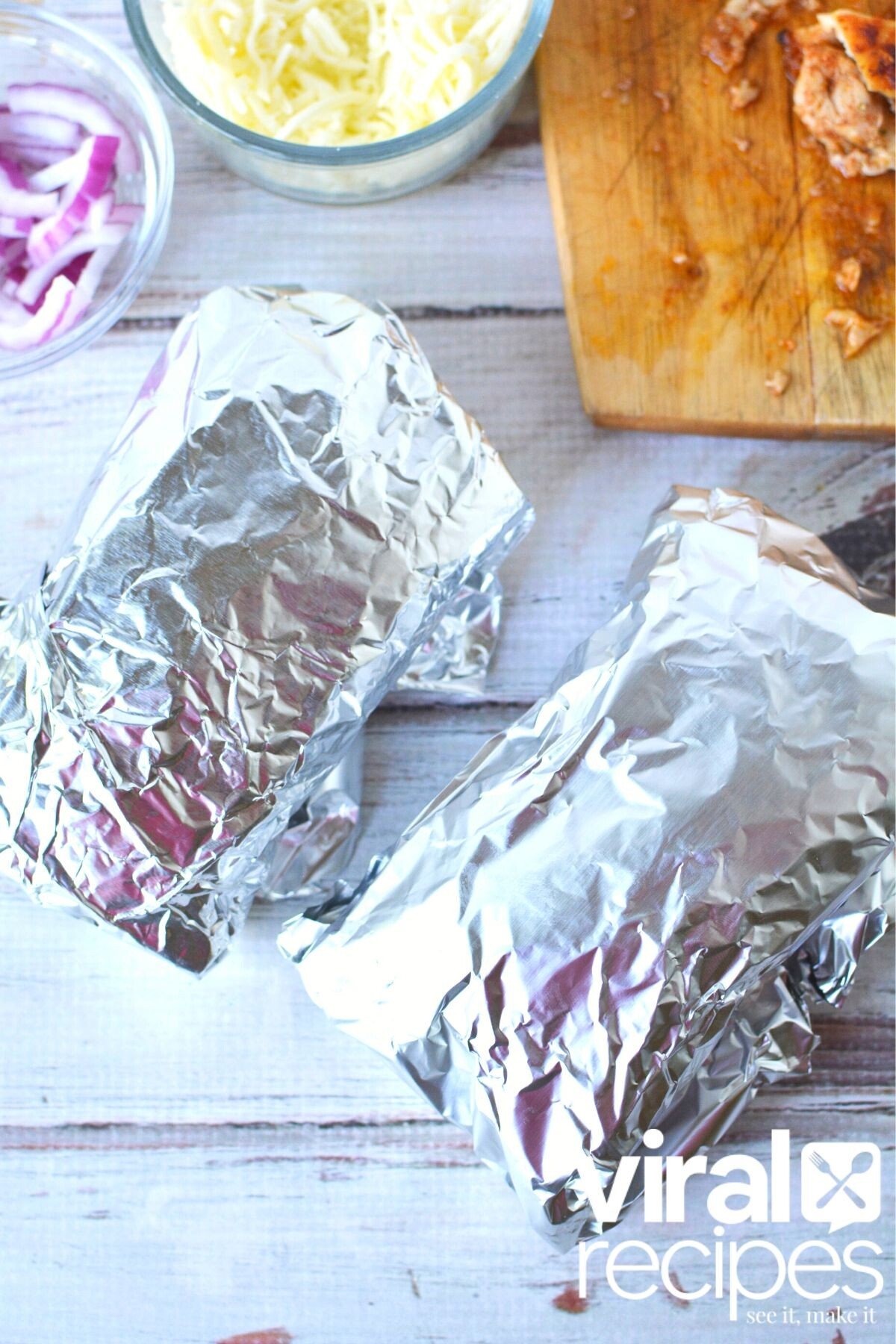 foil wrapped tortilla hack. 
