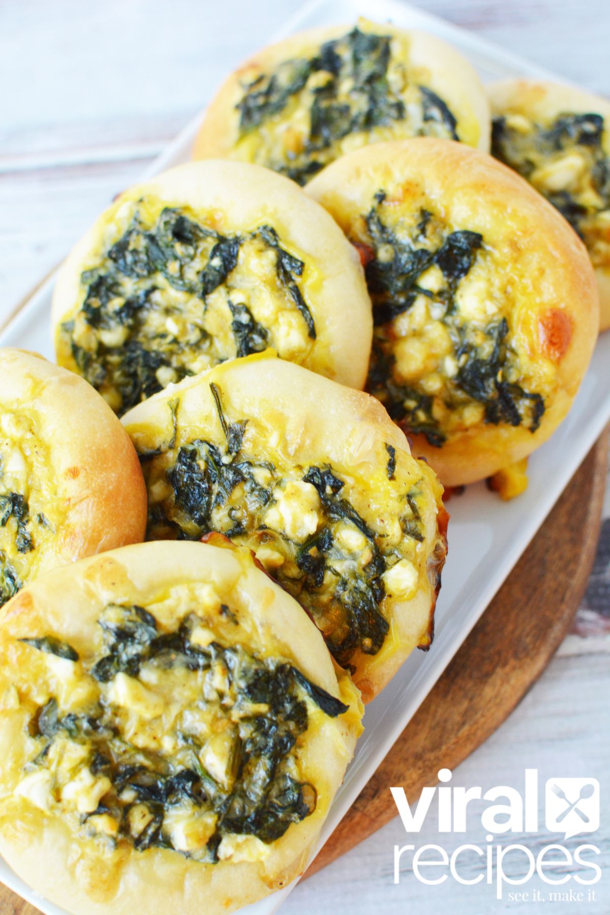 Mini Spinach Cheese Pies Finger Food Appetizer Salty Side Dish
