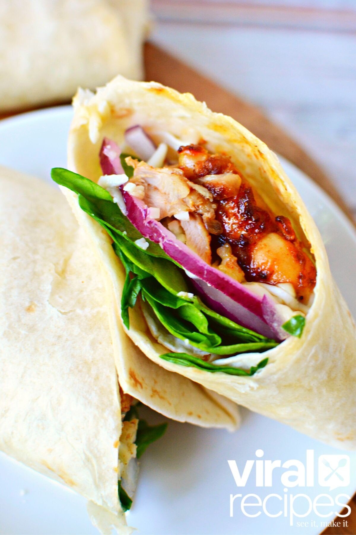 TikTok Honey Chicken Wraps in Air Fryer