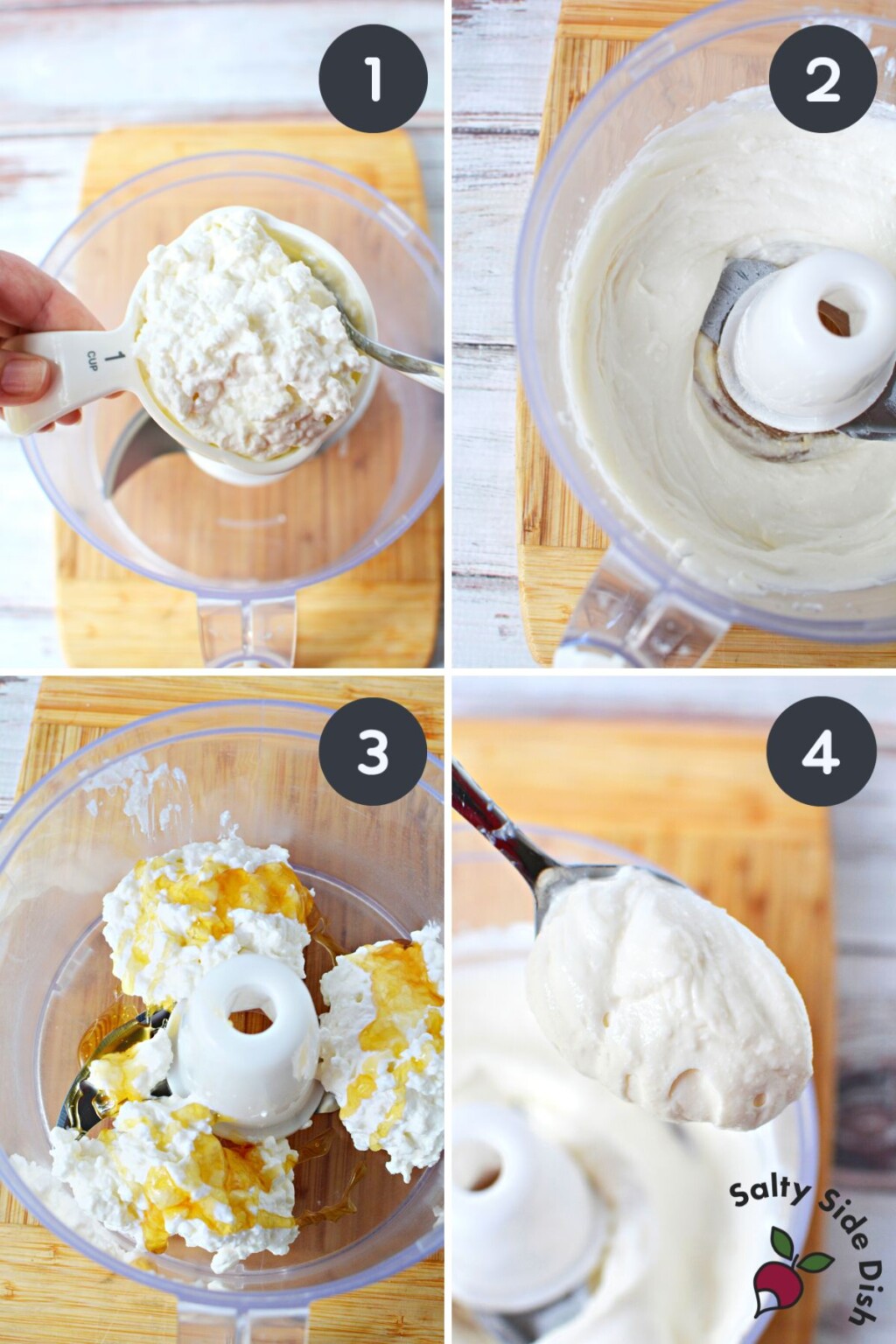 TikTok Creamed Cottage Cheese with Honey Salty Side Dish