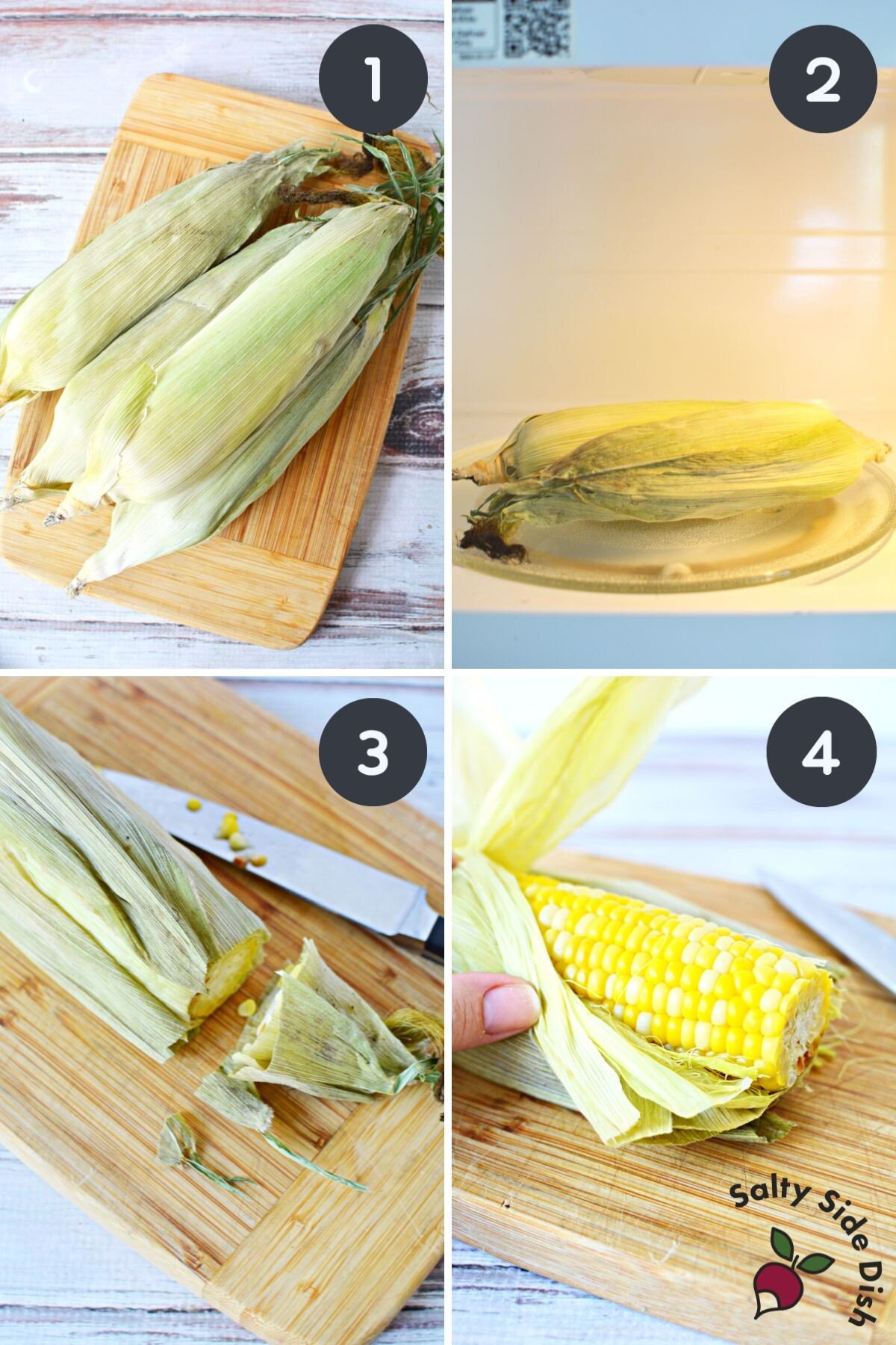 corn on the cob in the microwave, method from tiktok.