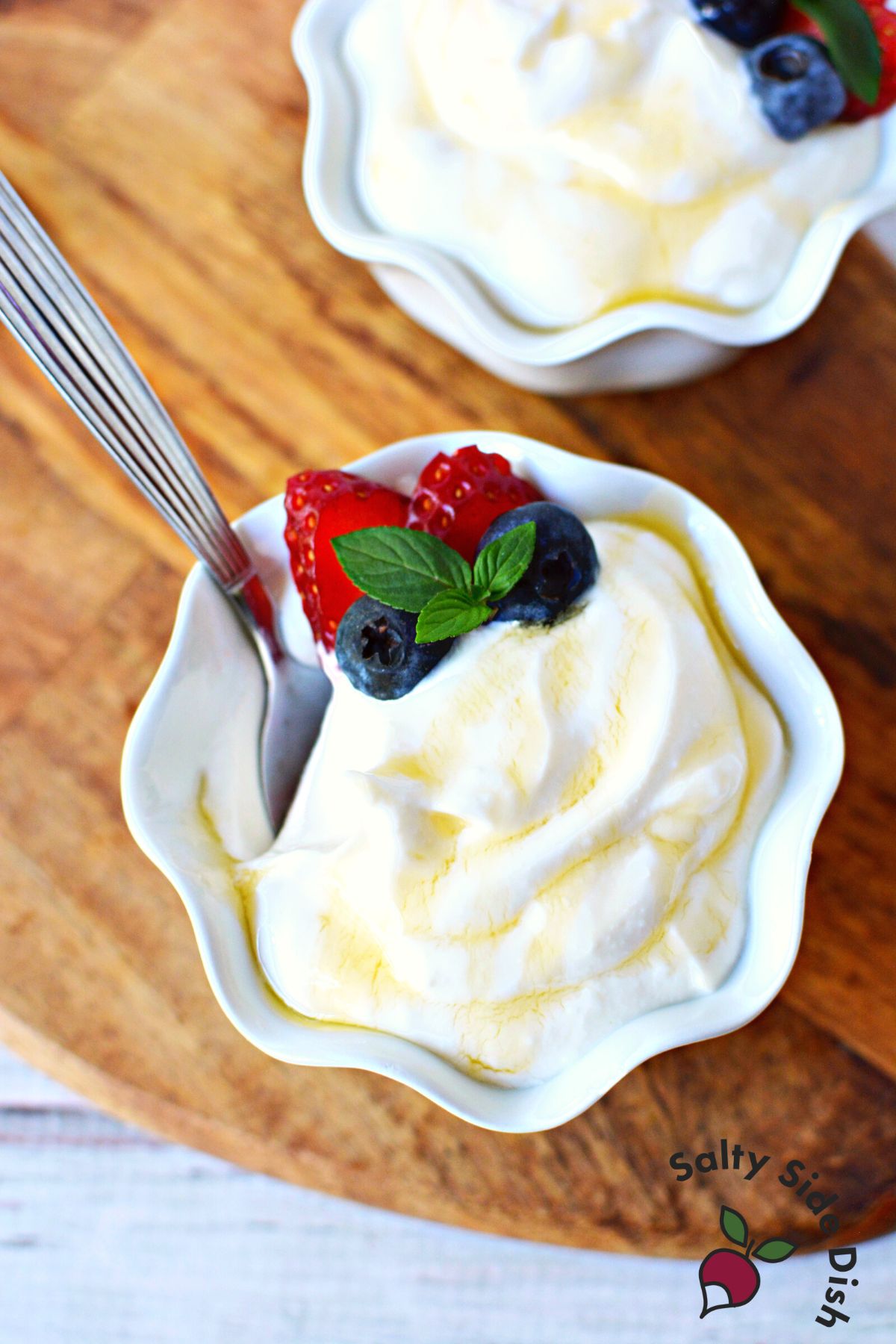 Creamed Cottage Cheese with Honey