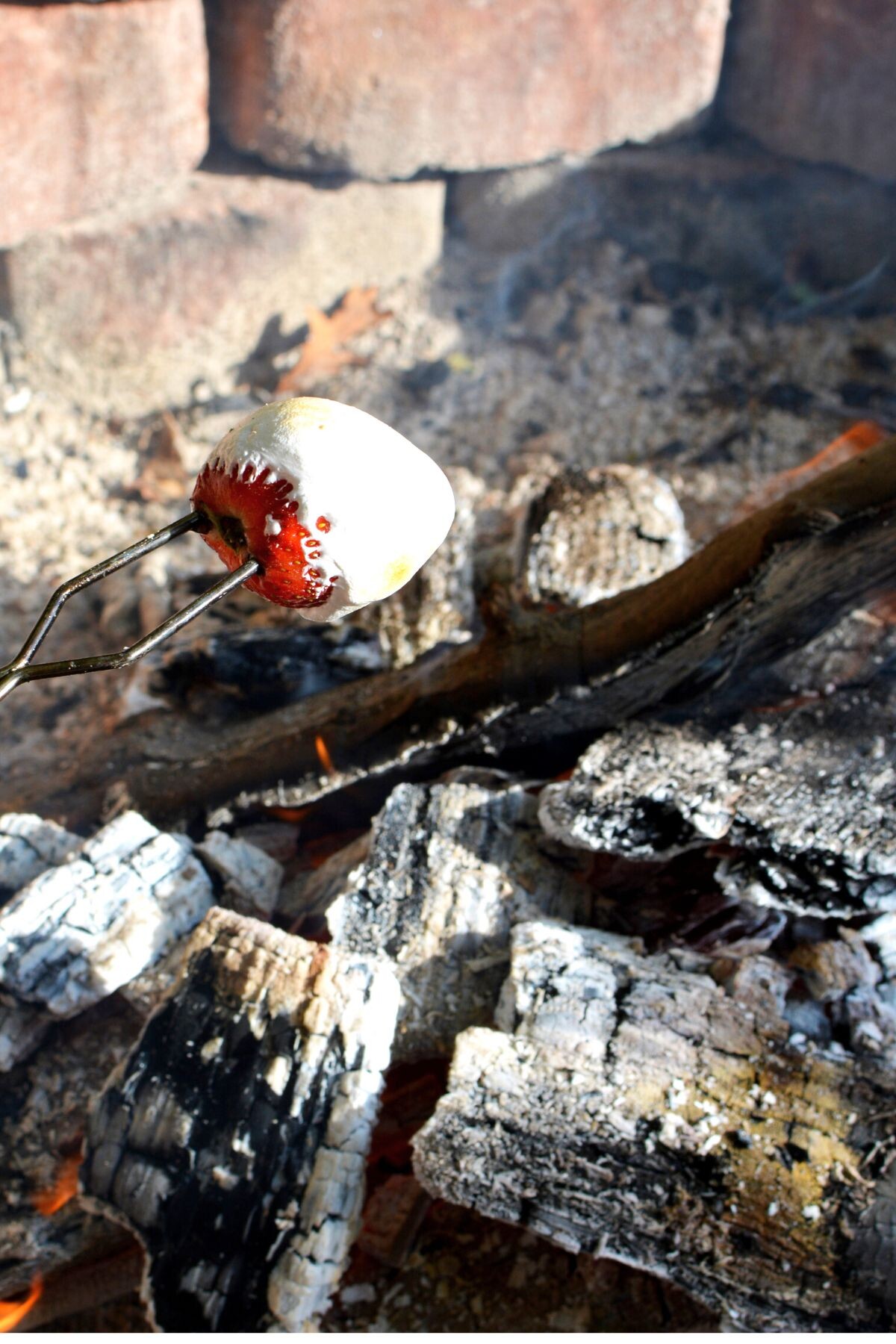 simple marshmallow strawberries.