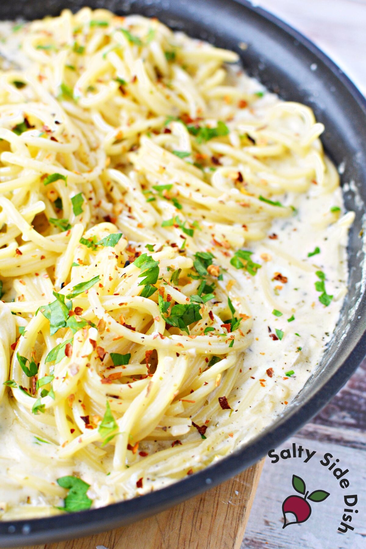 White Wine Bucatini viral recipe.