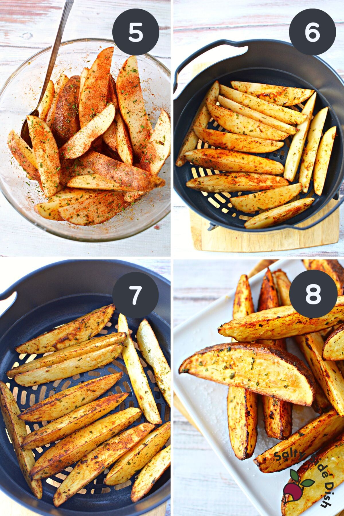 how to make potato wedges in air fryer.