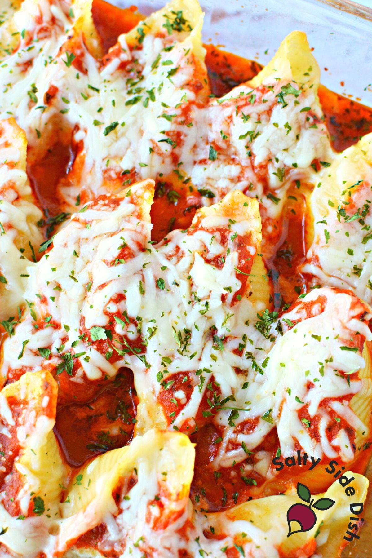 Giant Stuffed Shells with 3 Cheeses | Salty Side Dish