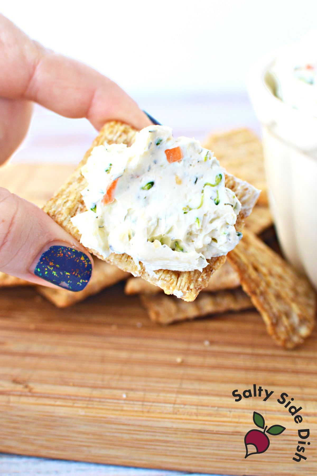 Cream Cheese Veggie Dip Time to Get Dipping! Salty Side Dish