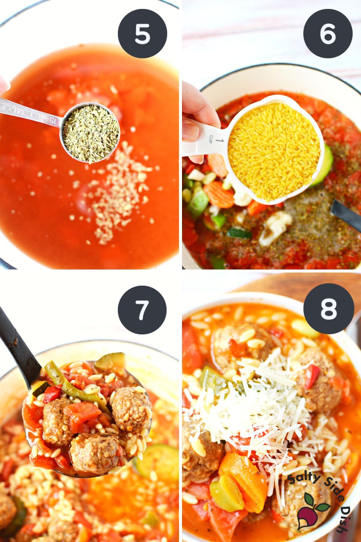 easy italian soup in a bowl.