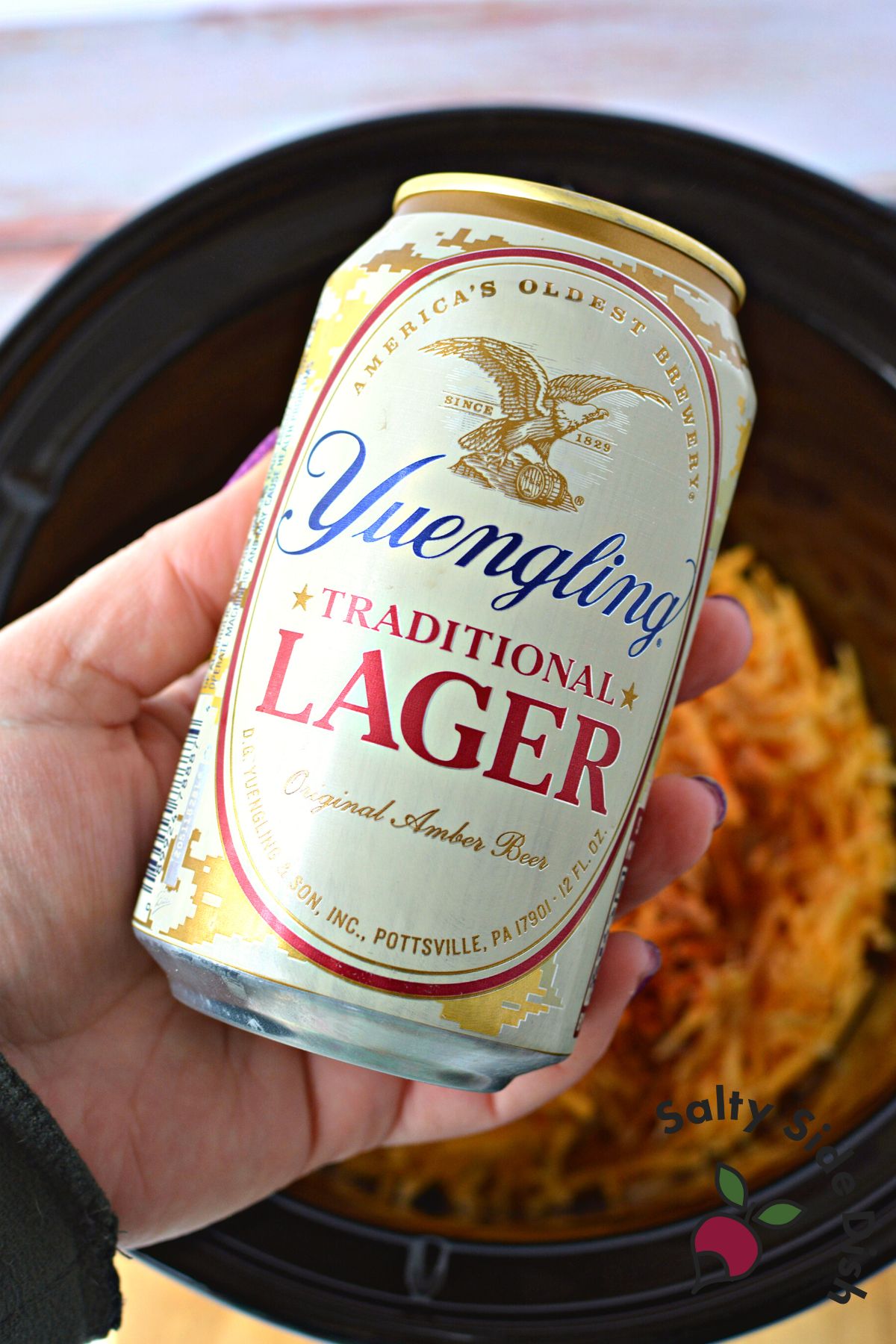 can of beer.