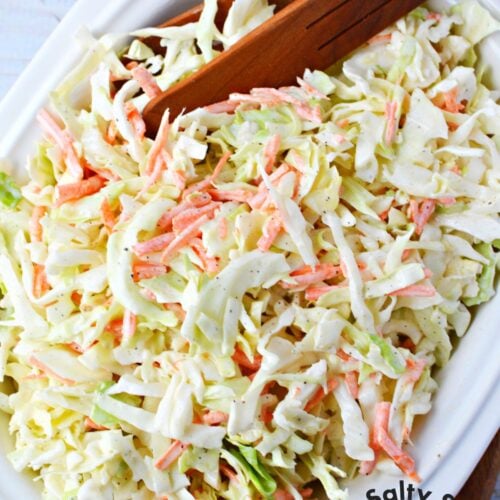homemade coleslaw.