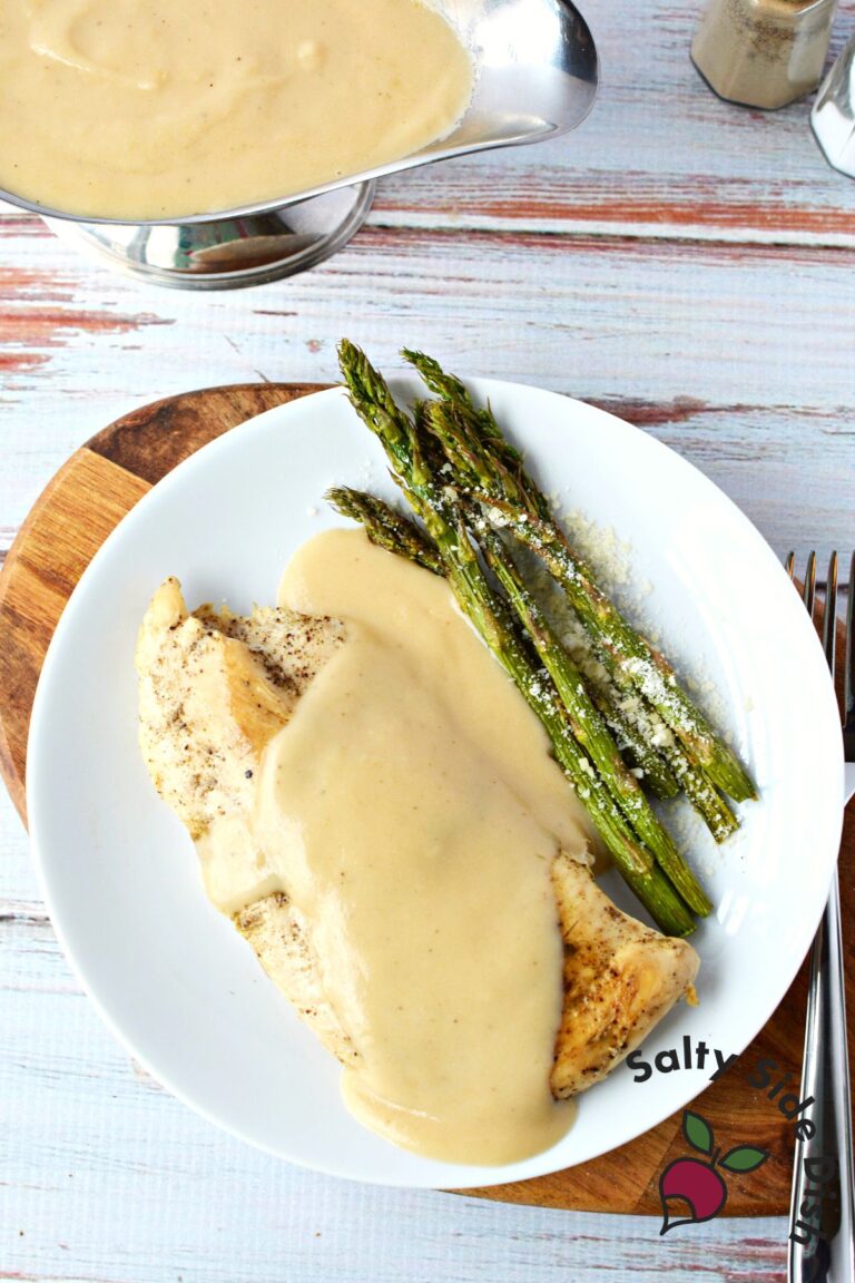 Homemade Chicken Gravy (NO drippings needed) Salty Side Dish