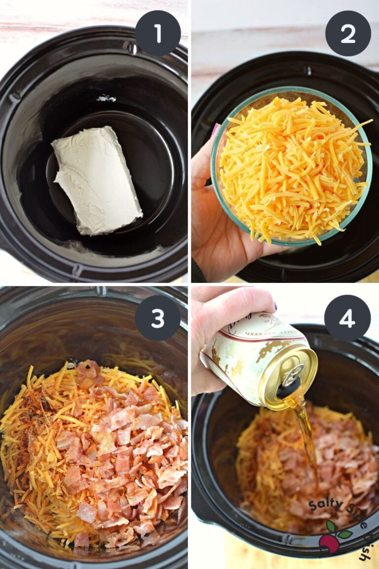 Pub Style Beer Cheese Dip in Slow Cooker Salty Side Dish