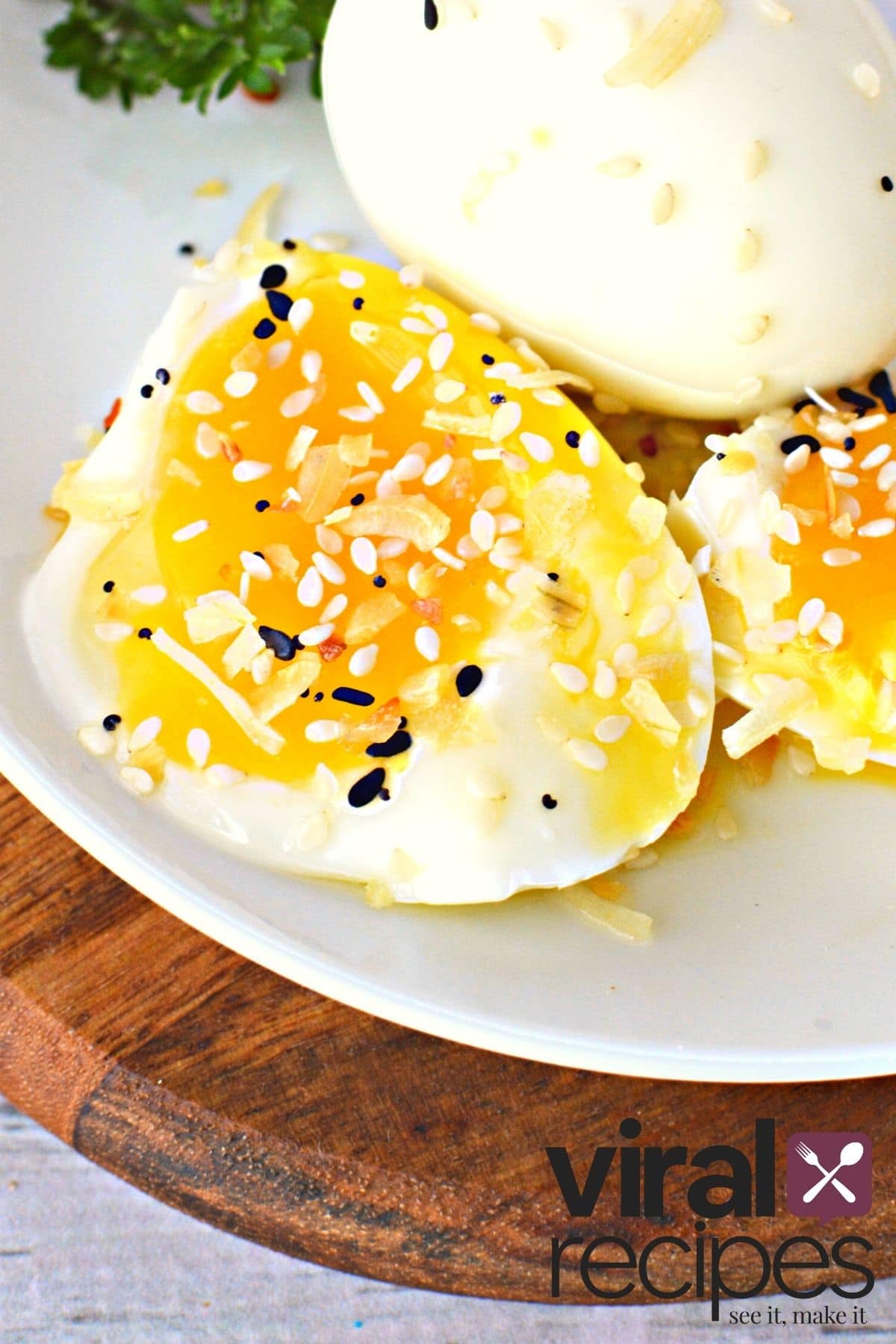 Jammy Eggs (TikTok Air Fryer Method) Salty Side Dish