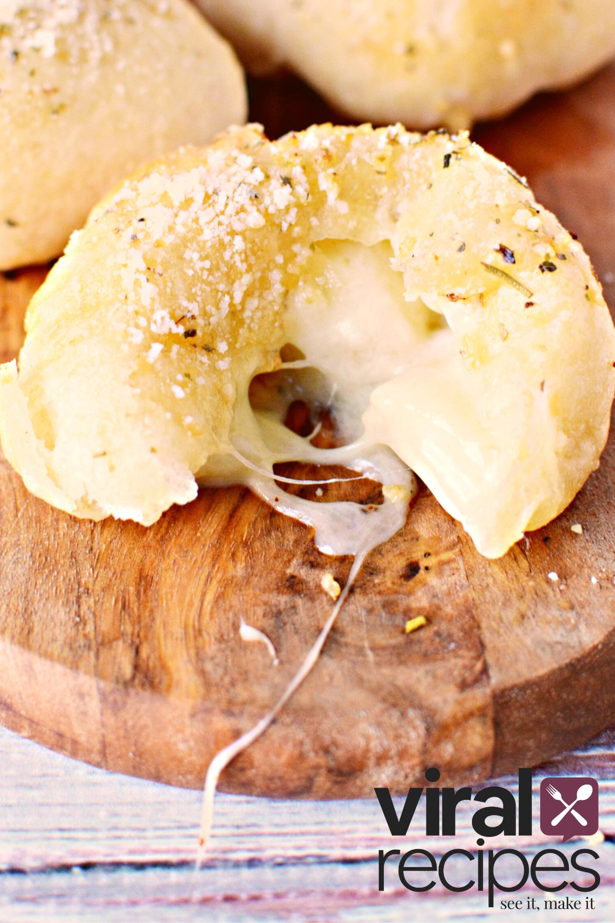 TikTok Cheese Stuffed Garlic Balls QUICK! Salty Side Dish
