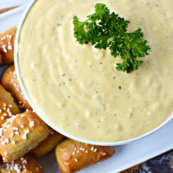 Mustard Pretzel Dip Salty Side Dish
