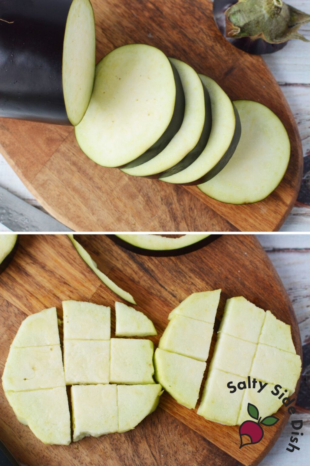 Air Fried Eggplant Recipe with NO Parmesan! Salty Side Dish