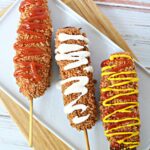 how to make the perfect fried corn dog street food.