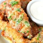 tiktok viral chicken tenders with seasoned flour.