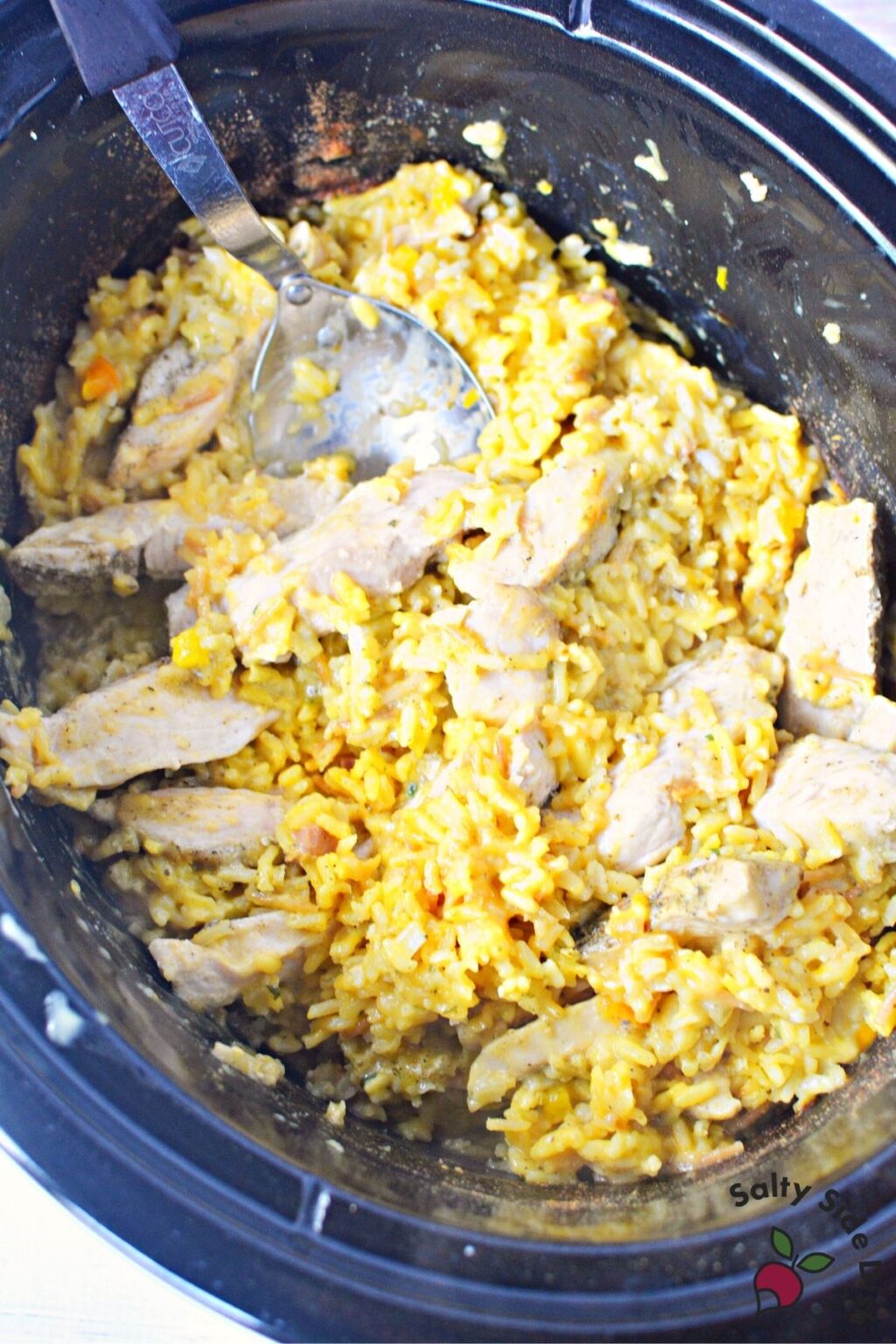 Crockpot Rice and Chicken Easy Cheesy Recipe Perfect for Kids!