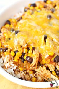 Easy Cheesy Crockpot Chicken Enchilada Casserole - WOW!