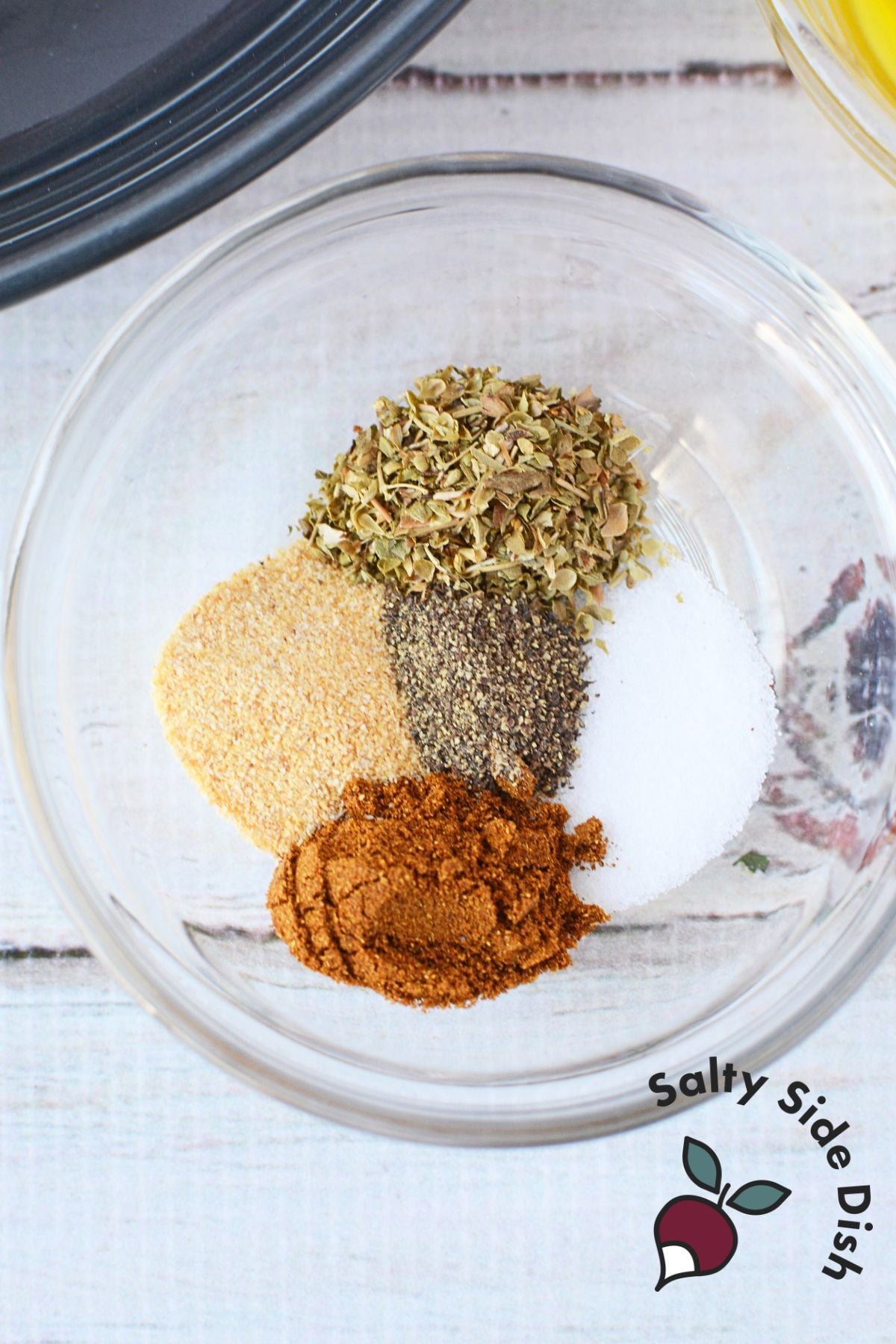 seasonings in a bowl.