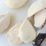 Boiled chicken for dogs.