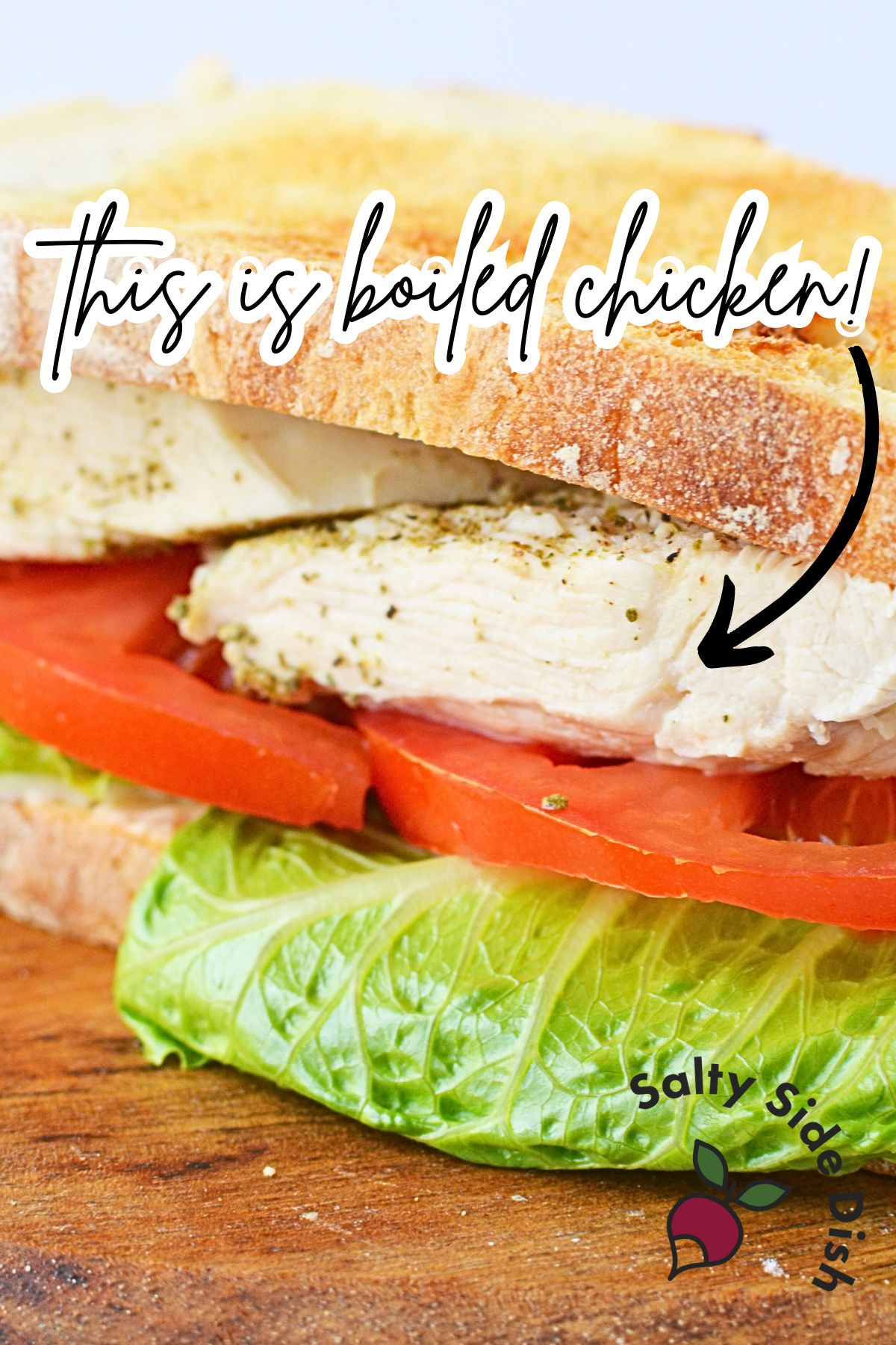 Completed chicken fillet sandwich on Italian bread.
