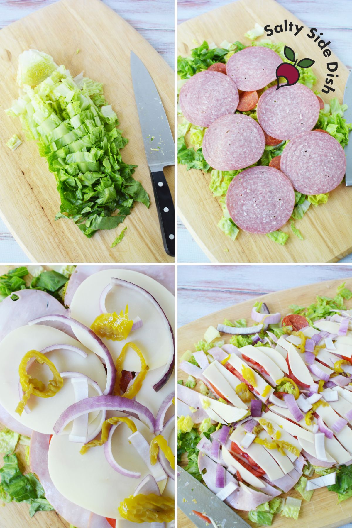 Ingredients for Italian Pasta Salad..