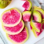 watermelon radishes.
