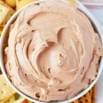 cream cheese and chocolate dip perfect 5 minute dip for parties.