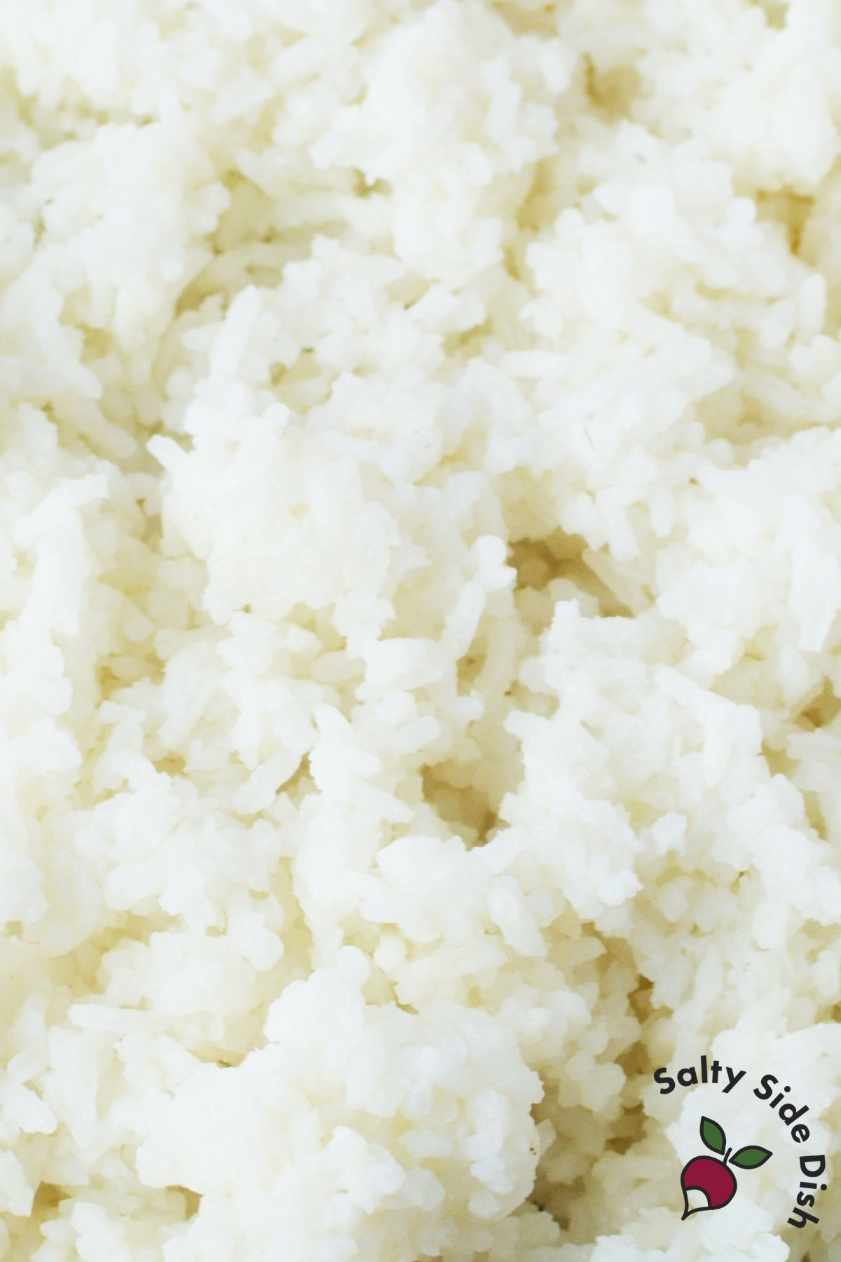 cooked jasmine rice.
