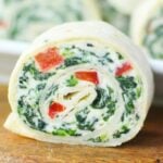 recipe for pinwheels with spinach and bacon.