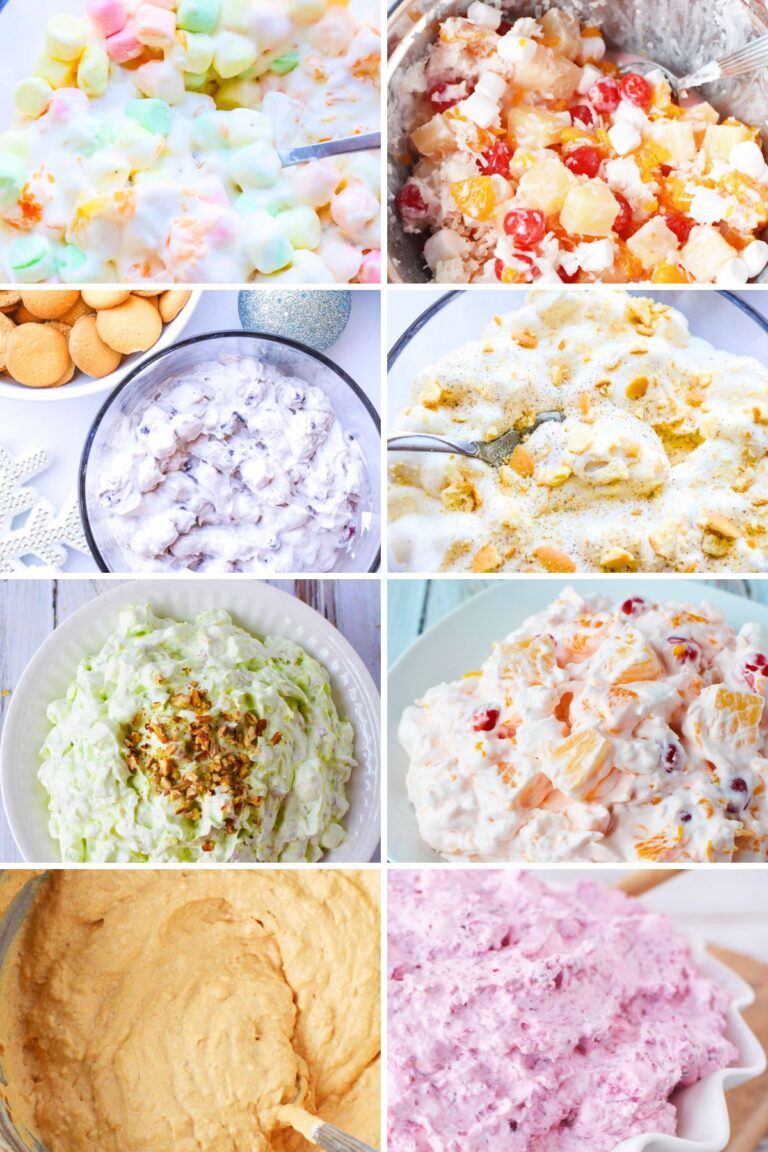 8 homemade fluff salad recipes perfect for holidays.