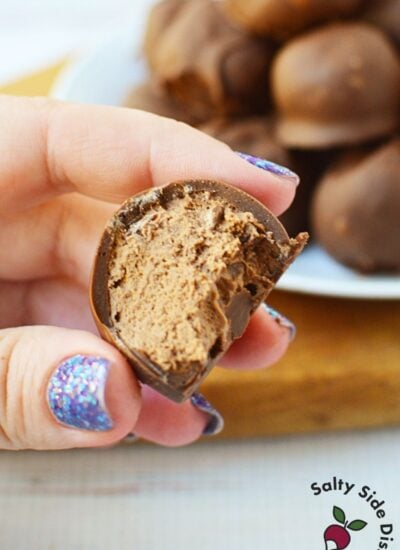 bite into homemade cool whip candy with creamy chocolate nougat center for Christmas treats