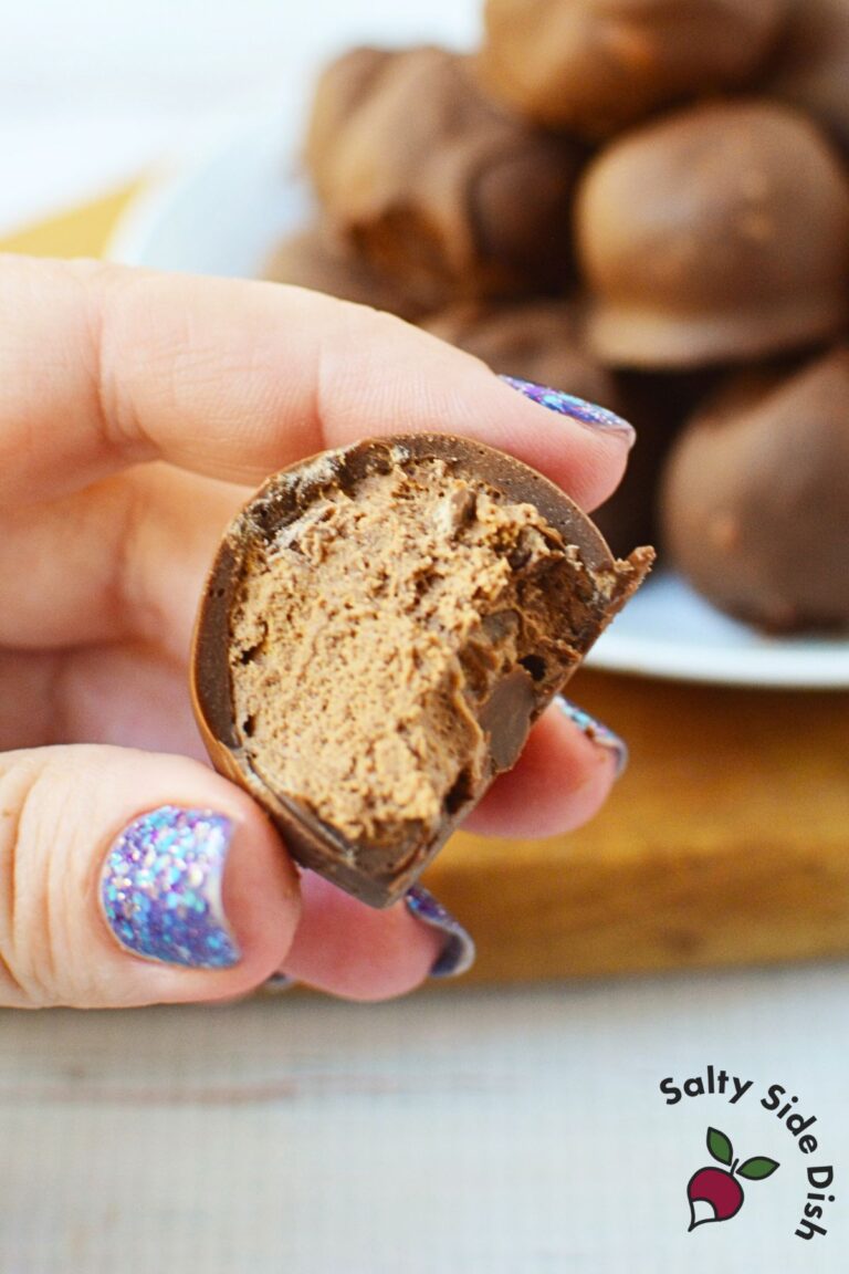 bite into homemade cool whip candy with creamy chocolate nougat center for Christmas treats