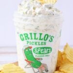 Grillo’s pickle dip in a container