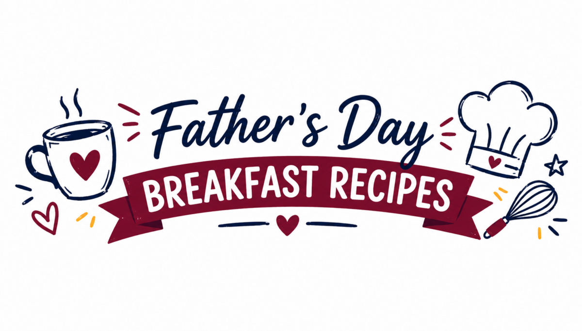 header for fathers day breakfast recipes.