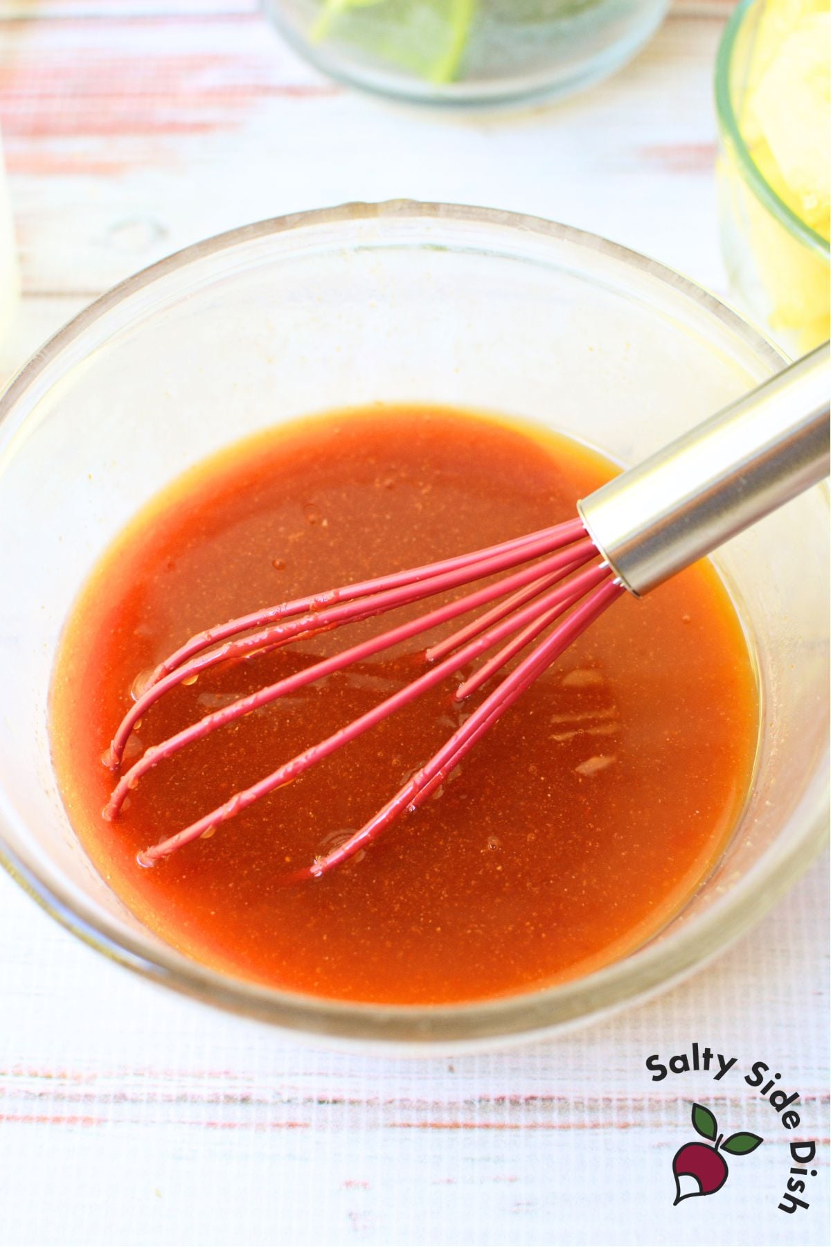 Pineapple brown sugar sauce for grilled ham and pineapple kabobs